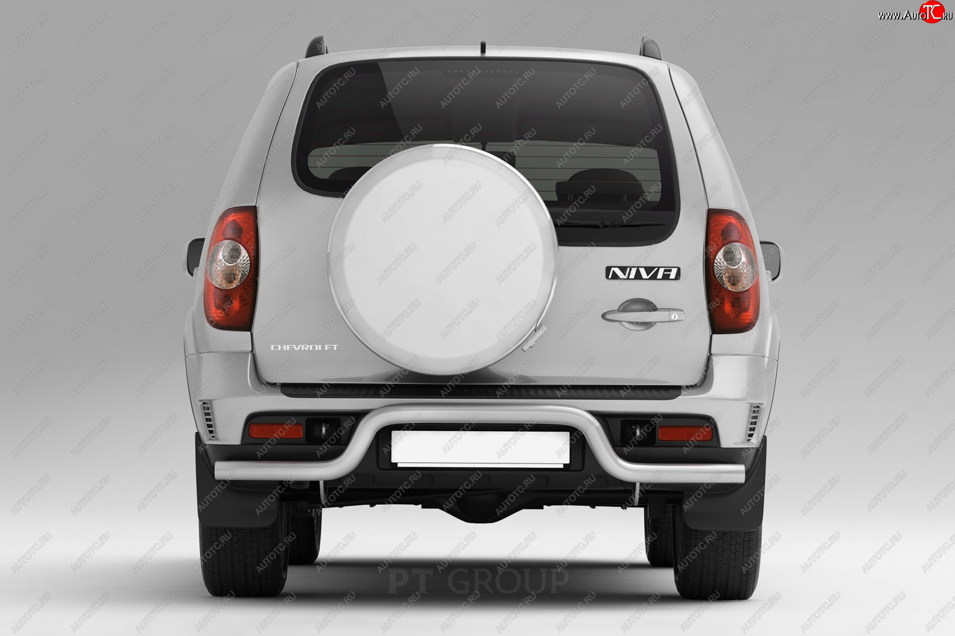 3 829 р. Защита заднего бампера Petroil Tuning Волна (d63)  Chevrolet Niva  2123 (2009-2020), Лада 2123 (Нива Шевроле) (2009-2021) (Сталь полимерным покрытием в цвет: серебристый ❞Искра❝)  с доставкой в г. Кемерово