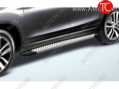 16 999 р. Пороги алюминиевые Slitkoff  Chevrolet Niva  2123 (2009-2020) рестайлинг (Standart Silver)  с доставкой в г. Кемерово