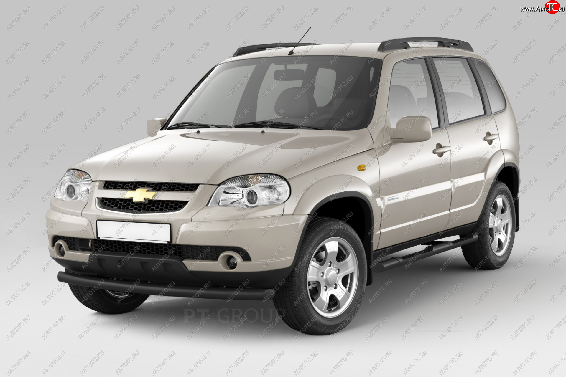 5 399 р. Защита порогов из трубы Ø63 мм с проступью Petroil Tuning  Chevrolet Niva  2123 (2009-2020), Лада 2123 (Нива Шевроле) (2009-2021) (Сталь с полимерным покрытием в цвет: черный ❞Шагрень❝)  с доставкой в г. Кемерово