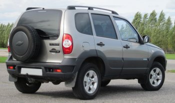 7 999 р. Рейлинги крыши АПС  Chevrolet Niva  2123 (2002-2020), Лада 2123 (Нива Шевроле) (2002-2021), Лада Нива Трэвел (2021-2025) (Черные, без поперечин)  с доставкой в г. Кемерово. Увеличить фотографию 3