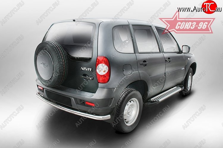 9 719 р. Защита заднего бампера от Souz-96 с диаметром 60мм  Chevrolet Niva  2123 (2009-2020), Лада 2123 (Нива Шевроле) (2009-2021)  с доставкой в г. Кемерово
