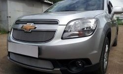 1 539 р. Сетка в решетку радиатора (нижняя) Russtal Chevrolet Orlando (2011-2018) (хром)  с доставкой в г. Кемерово. Увеличить фотографию 2