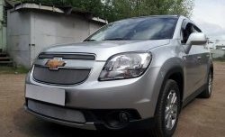 1 539 р. Сетка в решетку радиатора (нижняя) Russtal Chevrolet Orlando (2011-2018) (хром)  с доставкой в г. Кемерово. Увеличить фотографию 6