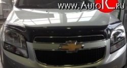 4 599 р. Дефлектор капота темный SIM Chevrolet Orlando (2011-2018)  с доставкой в г. Кемерово. Увеличить фотографию 1