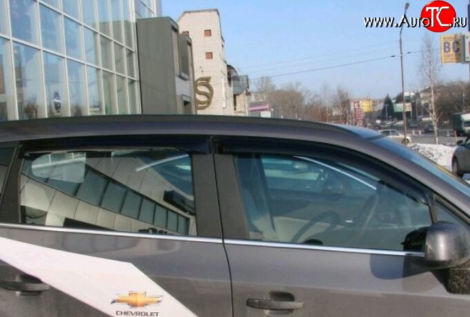 999 р. Комплект дефлекторов окон (ветровиков) 4 шт. Russtal Chevrolet Orlando (2011-2018)  с доставкой в г. Кемерово