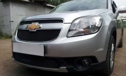 1 469 р. Сетка в решетку радиатора (нижняя) Russtal Chevrolet Orlando (2011-2018) (черная)  с доставкой в г. Кемерово. Увеличить фотографию 2