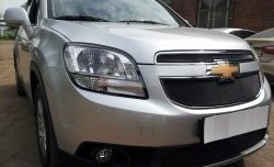 1 469 р. Сетка в решетку радиатора (нижняя) Russtal Chevrolet Orlando (2011-2018) (черная)  с доставкой в г. Кемерово. Увеличить фотографию 3