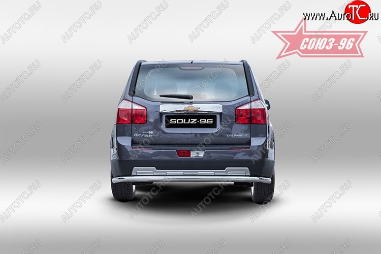 10 079 р. Защита заднего бампера Souz-96 (d60 mm) Chevrolet Orlando (2011-2018)  с доставкой в г. Кемерово