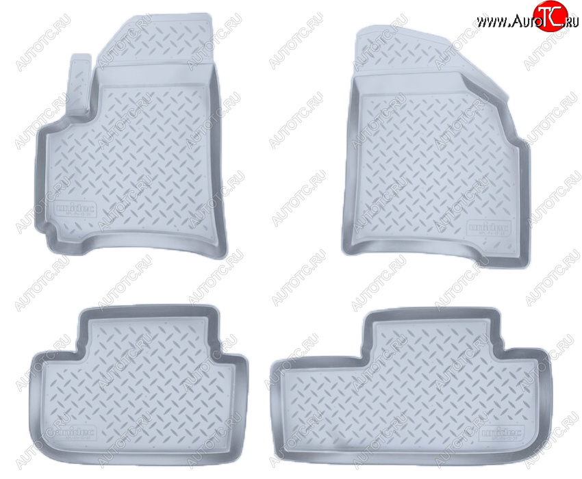 3 099 р. Коврики салона Norplast Unidec Chevrolet Rezzo (2000-2008) (Цвет: серый)  с доставкой в г. Кемерово
