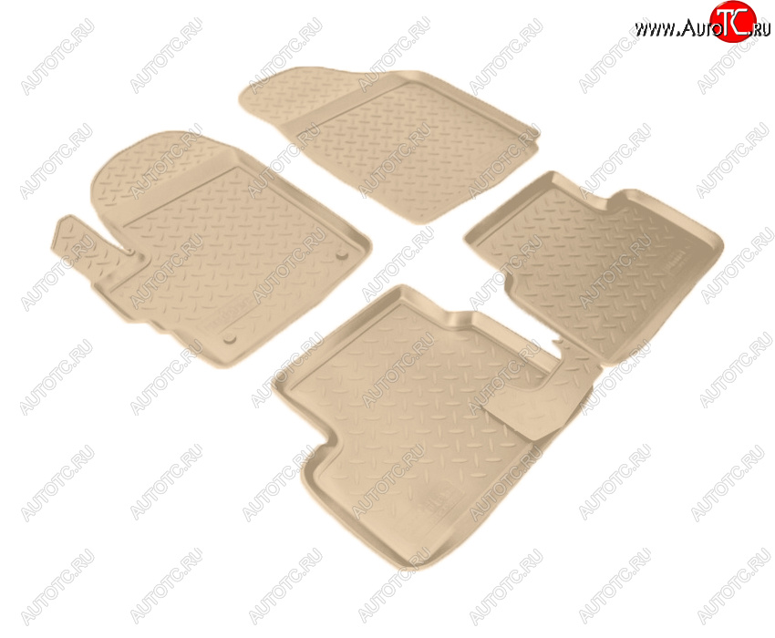 2 759 р. Коврики салона Norplast Unidec  Chevrolet Spark  M200,250 (2005-2010) (Цвет: бежевый)  с доставкой в г. Кемерово