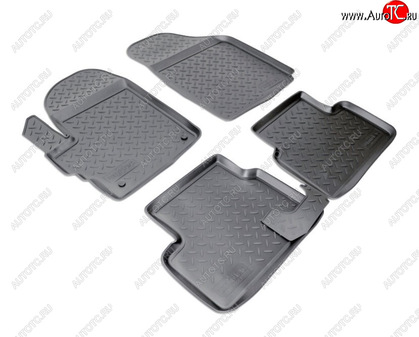 2 279 р. Комплект ковриков в салон Norplast Unidec Chevrolet Spark M200,250 (2005-2010) (Цвет: черный)  с доставкой в г. Кемерово
