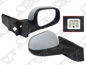 Боковое правое зеркало заднего вида SAT (регулировка, 3 контакта) Chevrolet Spark  M300 (2010-2015), Daewoo Matiz  M300 (2009-2016), Ravon R2 (2016-2025)