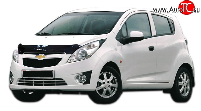 999 р. Дефлектор капота NovLine Chevrolet Spark M300 дорестайлинг (2010-2015)  с доставкой в г. Кемерово