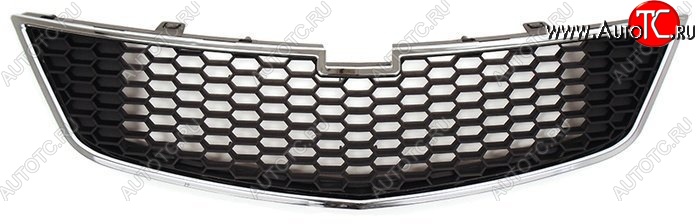 3 379 р. Нижняя решётка радиатора SAT Chevrolet Spark M300 дорестайлинг (2010-2015) (Хром)  с доставкой в г. Кемерово
