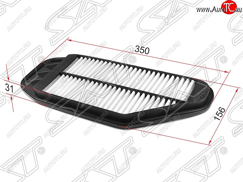 299 р. Фильтр воздушный двигателя SAT (1,0 / 1,2)  Chevrolet Spark  M300 (2010-2015), Ravon R2 (2016-2025)  с доставкой в г. Кемерово