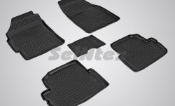 Износостойкие коврики в салон с высоким бортом SeiNtex Premium 4 шт. (резина) Chevrolet Spark  M300 (2010-2015) дорестайлинг