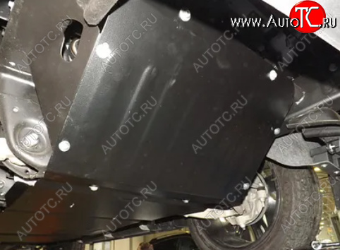 13 899 р. Защита картера двигателя (2 части, V-6,2) Alfeco  Chevrolet Tahoe  K2UC (2014-2021) (Алюминий 3 мм)  с доставкой в г. Кемерово