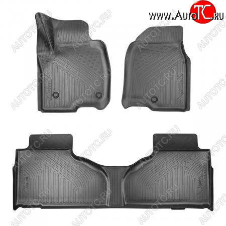 3 399 р. Коврики салона (1 и 2 ряд) Unidec Chevrolet Tahoe GMT T1XX   (2019-2022) (Чёрные)  с доставкой в г. Кемерово