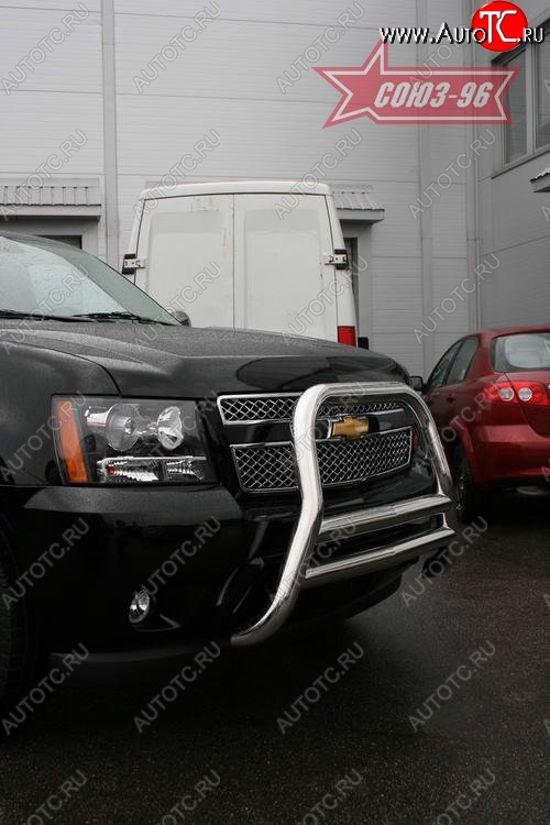 29 699 р. Защита переднего бампера Souz-96 (d76) Chevrolet Tahoe GMT900 5 дв. (2006-2013)  с доставкой в г. Кемерово