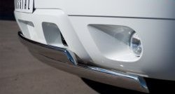 21 499 р. Защита переднего бампера (2 трубыØ76х42 мм, нержавейка) Russtal Chevrolet Tahoe GMT900 5 дв. (2006-2013)  с доставкой в г. Кемерово. Увеличить фотографию 2