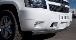 18 099 р. Защита переднего бампера (Ø75х42 мм, нержавейка) Russtal Chevrolet Tracker (2013-2015)  с доставкой в г. Кемерово. Увеличить фотографию 2