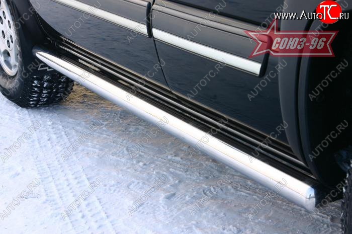 15 839 р. Защита порогов Souz-96 (d76) Chevrolet Tahoe GMT900 5 дв. (2006-2013)  с доставкой в г. Кемерово