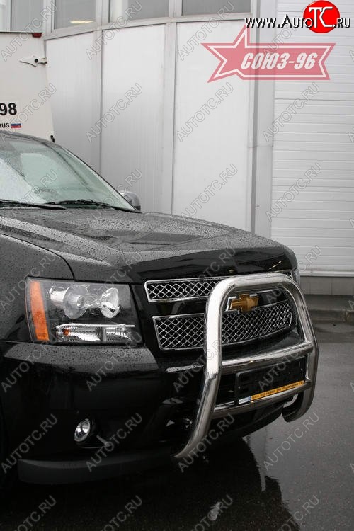 21 599 р. Защита переднего бампера Souz-96 (d76) Chevrolet Tahoe GMT900 5 дв. (2006-2013)  с доставкой в г. Кемерово