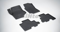 Износостойкие коврики в салон с рисунком Сетка SeiNtex Premium 4 шт. (резина) Chevrolet Trailblazer  GMT360 (2001-2012) дорестайлинг, рестайлинг