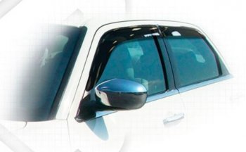 Дефлектора окон CA-Plastiс Chrysler 300C LD седан дорестайлинг (2011-2015) (Classic полупрозрачный)