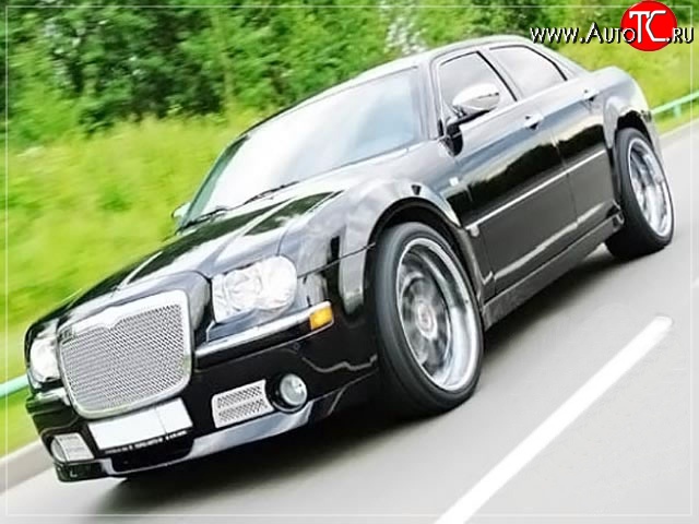 15 699 р. Накладка на передний бампер La Connection Chrysler 300C LX седан (2004-2011) (Неокрашенная)  с доставкой в г. Кемерово