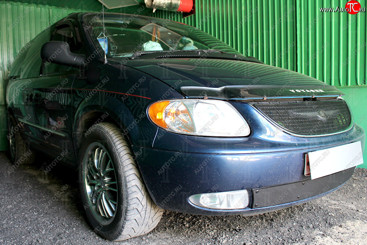 599 р. Зимняя заглушка воздухозаборника бампера Стрелка 11 Премиум Chrysler Voyager RG минивэн дорестайлинг (2000-2004)  с доставкой в г. Кемерово