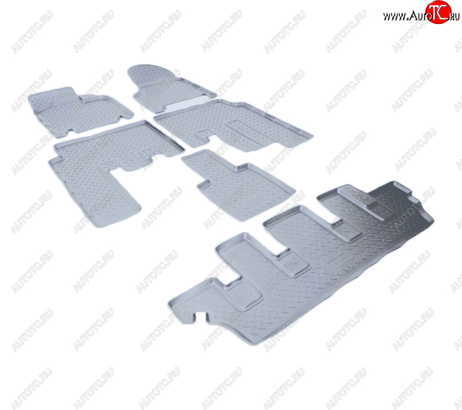 5 899 р. Коврики салона Norplast Unidec  Chrysler Voyager  RG минивэн (2000-2004), Dodge Caravan (2000-2007) (Цвет: серый)  с доставкой в г. Кемерово