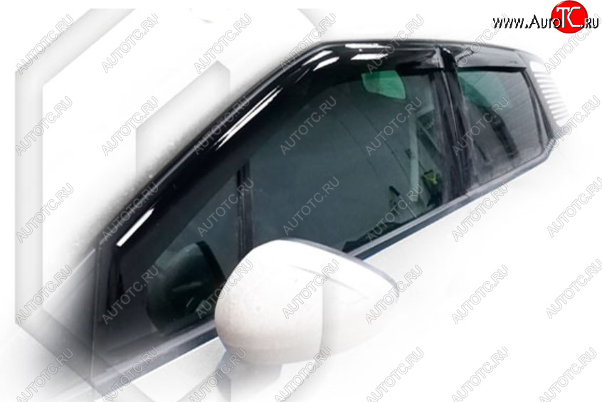 1 999 р. Дефлектора окон CA-Plastic CITROEN C3 Aircross дорестайлинг (2017-2021) (Classic полупрозрачный, Без хром молдинга)  с доставкой в г. Кемерово