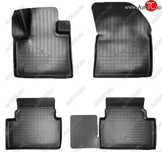 2 139 р. Коврики салонные Noplast (3D) CITROEN C5 Aircross доресталийнг (2017-2022) (Черные)  с доставкой в г. Кемерово