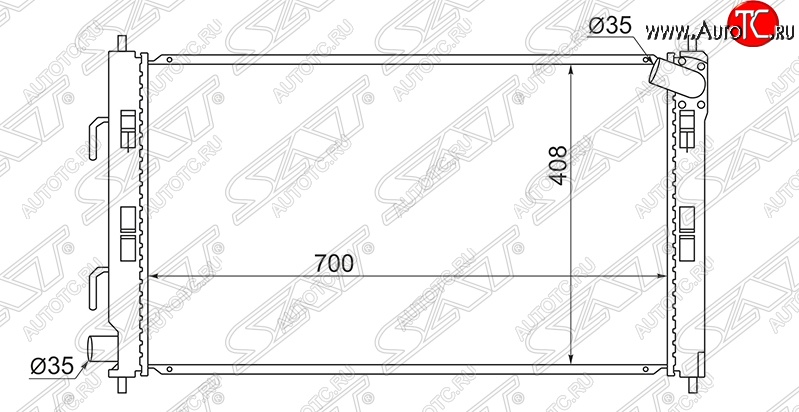 4 999 р. Радиатор двигателя SAT (трубчатый, 1.6/1.5 под автомат)  CITROEN C-crosser (2007-2012), CITROEN C4 aircross (2012-2017), Mitsubishi Airtek (2001-2008), Mitsubishi ASX (2010-2025), Mitsubishi Delica D:5  1 (2007-2025), Mitsubishi Lancer  10 CY (2007-2017), Mitsubishi Outlander ( CU,  XL) (2003-2013), Mitsubishi RVR  3 (2010-2025), Peugeot 4007 (2007-2012)  с доставкой в г. Кемерово