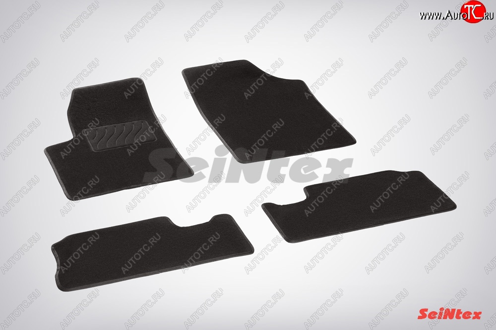 3 399 р. Износостойкие коврики в салон SeiNtex Premium LUX 4 шт. (ворсовые)  CITROEN Berlingo  M59 (2002-2012) рестайлинг  с доставкой в г. Кемерово