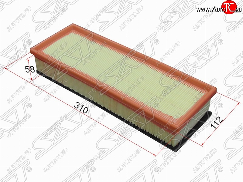 282 р. Фильтр воздушный двигателя SAT (310х112х58 mm)  CITROEN Berlingo  B9 (2008-2016), CITROEN C2 (2003-2009), CITROEN C3 ( FC/FN,  дорестайлинг) (2002-2015), CITROEN C3 Picasso  рестайлинг (2013-2017), CITROEN C4 (2004-2011), CITROEN C4 picasso  UD (2006-2014), Peugeot 1007 (2004-2009), Peugeot 207 ( WK,  WA,  WC) (2006-2012), Peugeot 307 ( универсал,  хэтчбэк 3 дв.,  хэтчбэк 5 дв.) (2001-2008), Peugeot 308  T7 (2007-2014), Peugeot Partner  Tepee (2012-2015)  с доставкой в г. Кемерово