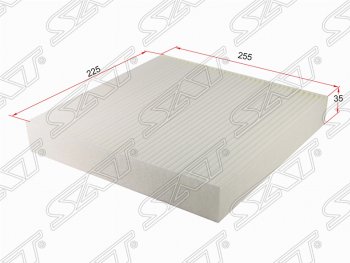 Фильтр салонный SAT (255х225х35 mm) CITROEN Berlingo  M59 (2002-2012), CITROEN Xsara ( N0,  N1) (1997-2005), Peugeot Partner  M49/M59 (1997-2008)