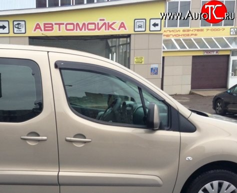 999 р. Комплект дефлекторов окон (ветровиков) 4 шт. Russtal CITROEN Berlingo B9 дорестайлинг (2008-2016)  с доставкой в г. Кемерово