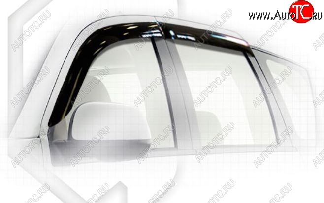 1 999 р. Дефлектора окон CA-Plastiс CITROEN C-crosser (2007-2012) (Classic полупрозрачный, Без хром.молдинга)  с доставкой в г. Кемерово