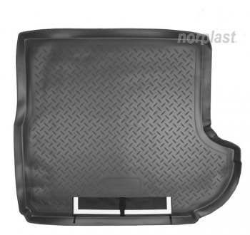 Коврик багажника Norplast Unidec (с сабвуфером) CITROEN C-crosser (2007-2012), Mitsubishi Outlander  XL (2005-2013), Peugeot 4007 (2007-2012) (Черный, с погрузочным ковриком (фартуком))