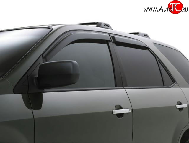 3 199 р. Дефлекторы окон (ветровики) Novline 4 шт Mitsubishi Outlander XL (CW)  дорестайлинг (2005-2009)  с доставкой в г. Кемерово