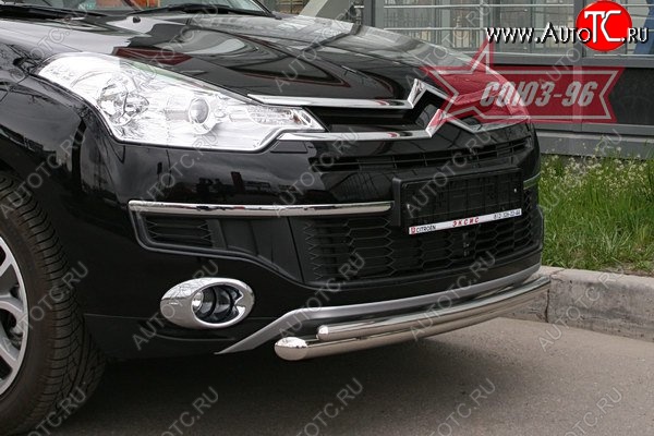 15 749 р. Защита переднего бампера двойная Souz-96 (d460/42) CITROEN C-crosser (2007-2012)  с доставкой в г. Кемерово