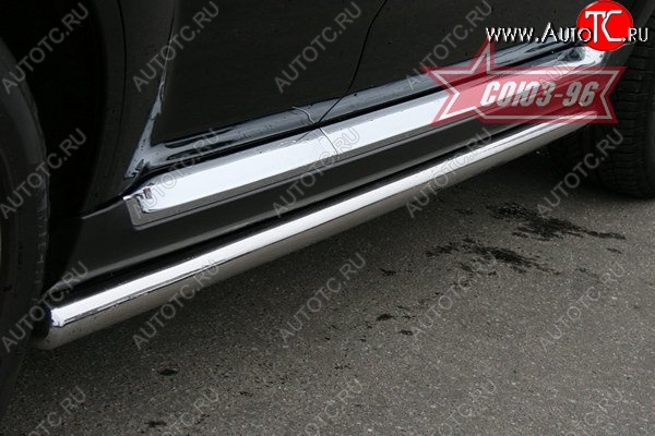 11 474 р. Защита порогов Souz-96 (d60) CITROEN C-crosser (2007-2012)  с доставкой в г. Кемерово