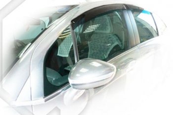 Дефлектора окон CA-Plastic CITROEN C3 дорестайлинг (2009-2015) (Classic полупрозрачный)