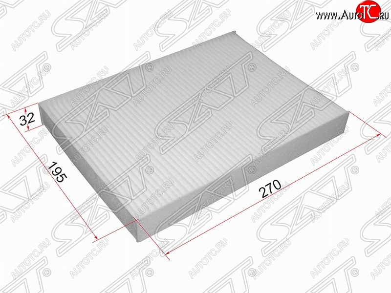 195 р. Фильтр салонный SAT (270х175х32 mm)  CITROEN C5 ( RD,  RW) (2008-2017), Peugeot 407 ( седан,  универсал) (2004-2011)  с доставкой в г. Кемерово