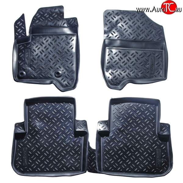 2 799 р. Комплект ковриков в салон Aileron 4 шт. (полиуретан)  CITROEN C3 Picasso  дорестайлинг (2008-2012)  с доставкой в г. Кемерово