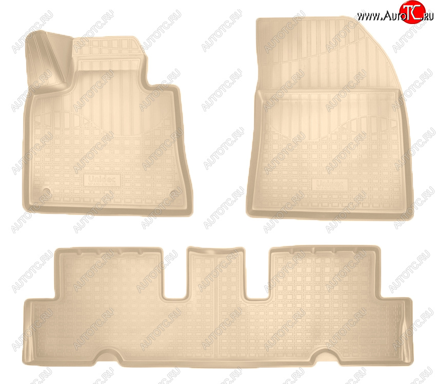 2 759 р. Коврики салона Norplast Unidec  CITROEN C4 Grand Picasso ( U) (2014-2018) рестайлинг (Цвет: бежевый)  с доставкой в г. Кемерово