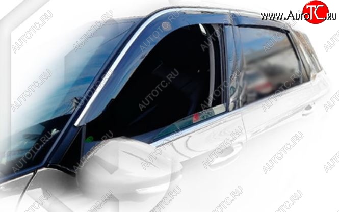 2 079 р. Дефлектора окон CA-Plastic CITROEN C4 picasso 3D минивэн дорестайлинг (2014-2016) (Classic полупрозрачный, Без хром.молдинга)  с доставкой в г. Кемерово