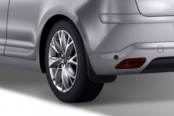 4 799 р. Задние брызговики (хэтчбек) Frosch  CITROEN C4  B7 (2011-2018) хэтчбэк 5 дв.  с доставкой в г. Кемерово. Увеличить фотографию 2